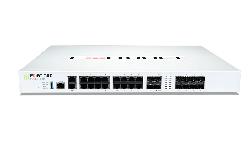 Fortinet FortiGate 200F – security appliance – with 1 year 24×7 FortiCare S