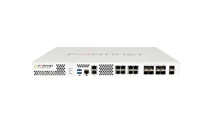 Fortinet FortiGate 601E - security appliance - with 3 years